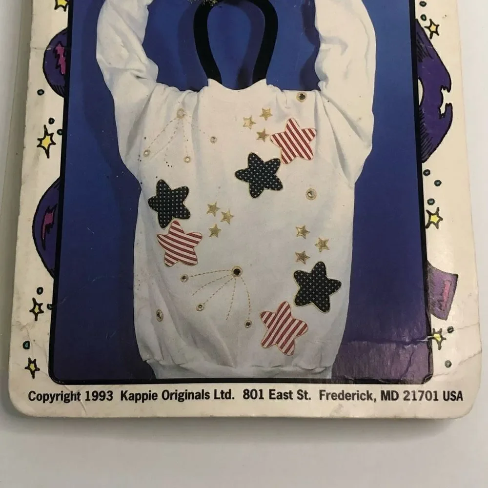 1993 kappie originals red white and‎ blue stars gold stars with shirt diagram